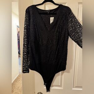 Torrid Black Lace Bodysuit